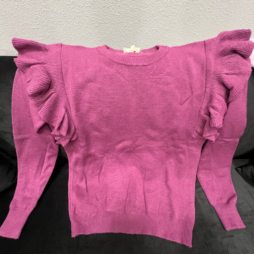 Entro Deep Purple Knit Top